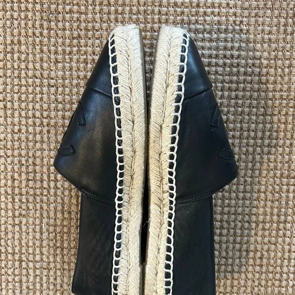Black Espadrille Flats - Picture 3 of 4
